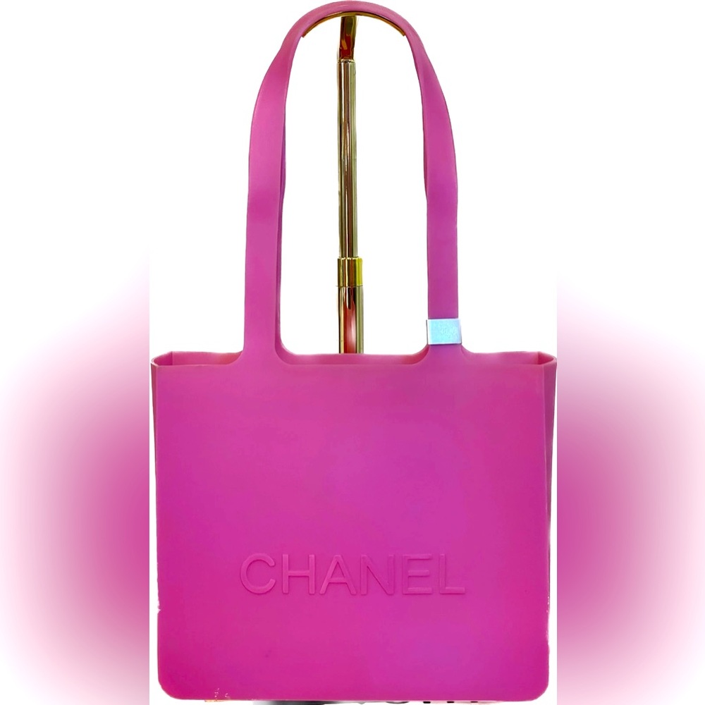 Authentic Chanel transparent jelly tote